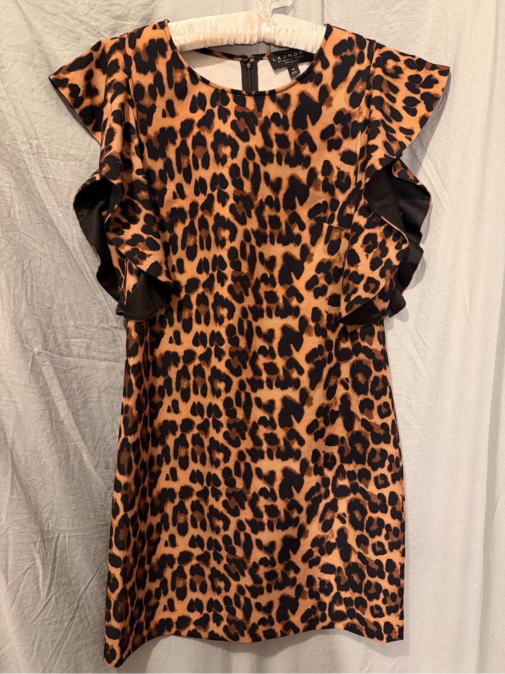Lauren Ralph Lauren Girls' Leopard Print Ruffle Dress - Tan & Black
